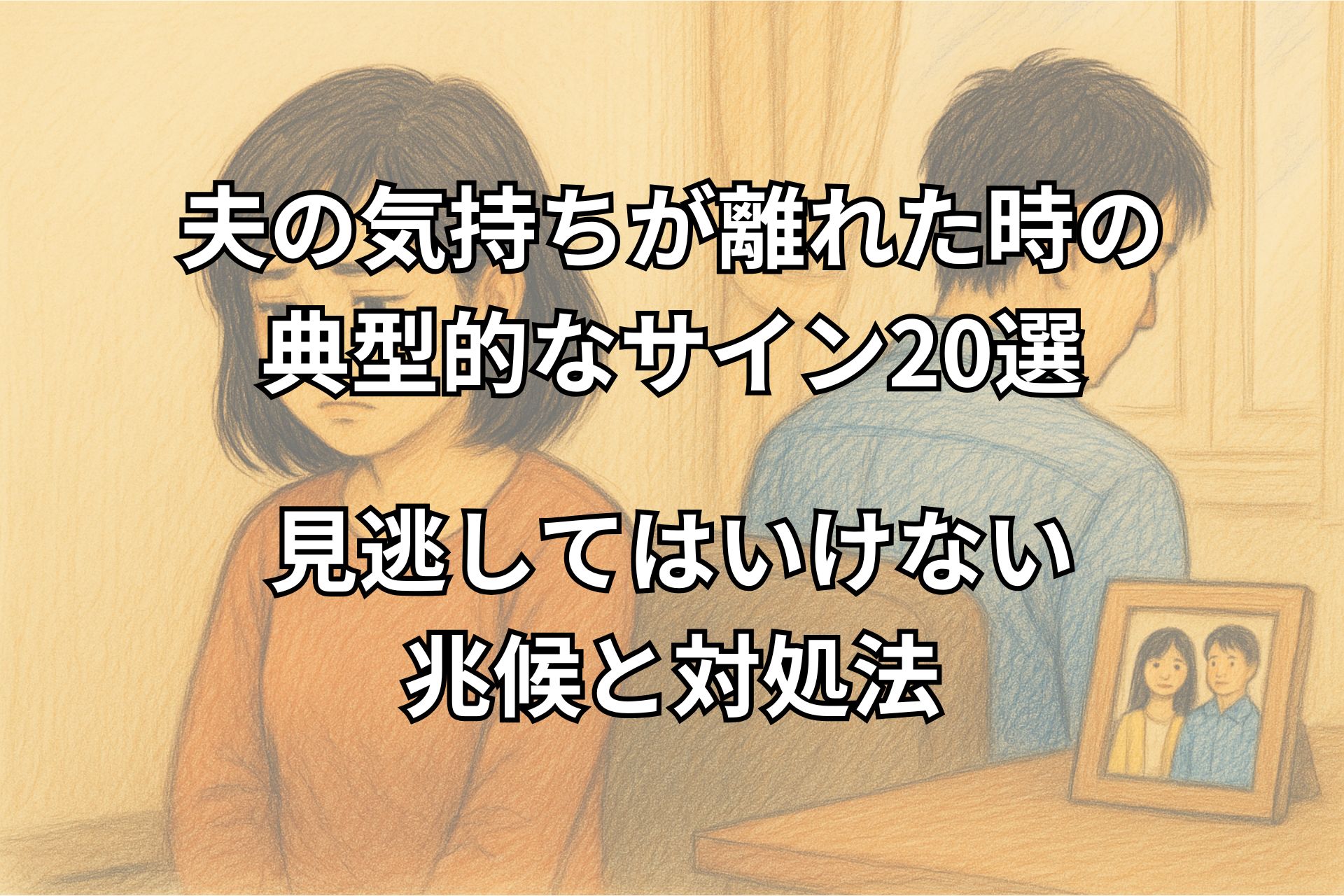 夫の気持ちが離れた時の典型的なサイン20選。見逃してはいけない兆候と対処法