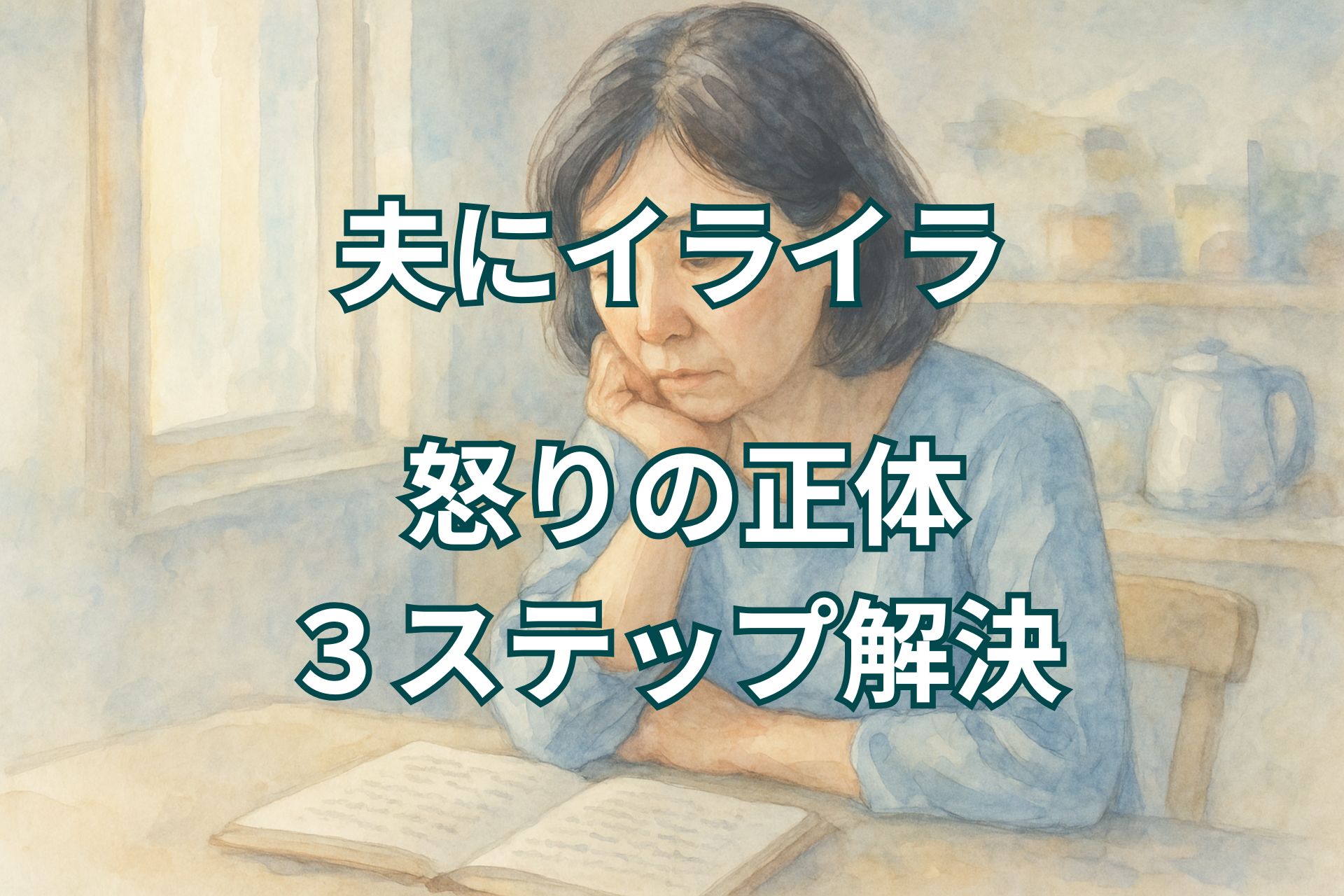 夫にイライラする怒りの正体とは？３つのステップで解決