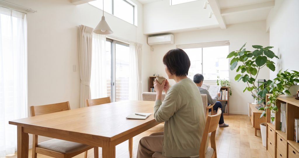 自分の気持ちと夫の見え方を考える50代の女性